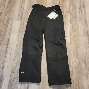 NEW NWT Slalom‎ Ski Pants Black Youth L Child